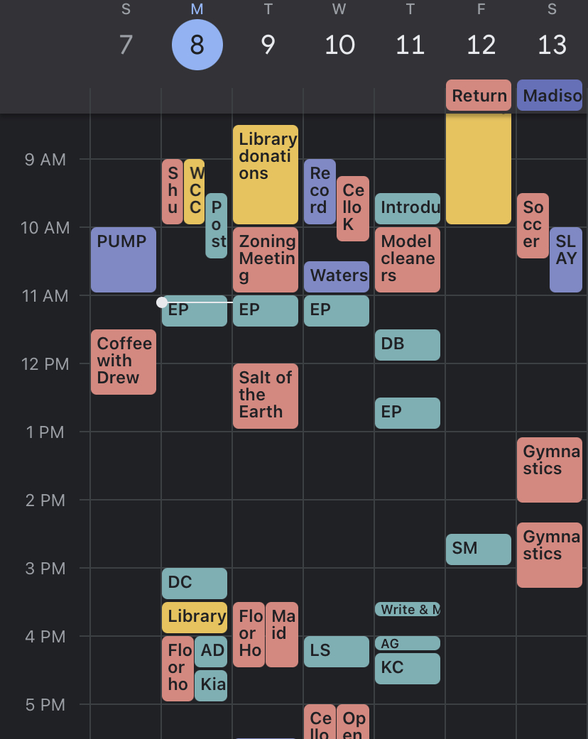 fashion-designer-34 organize your calendar