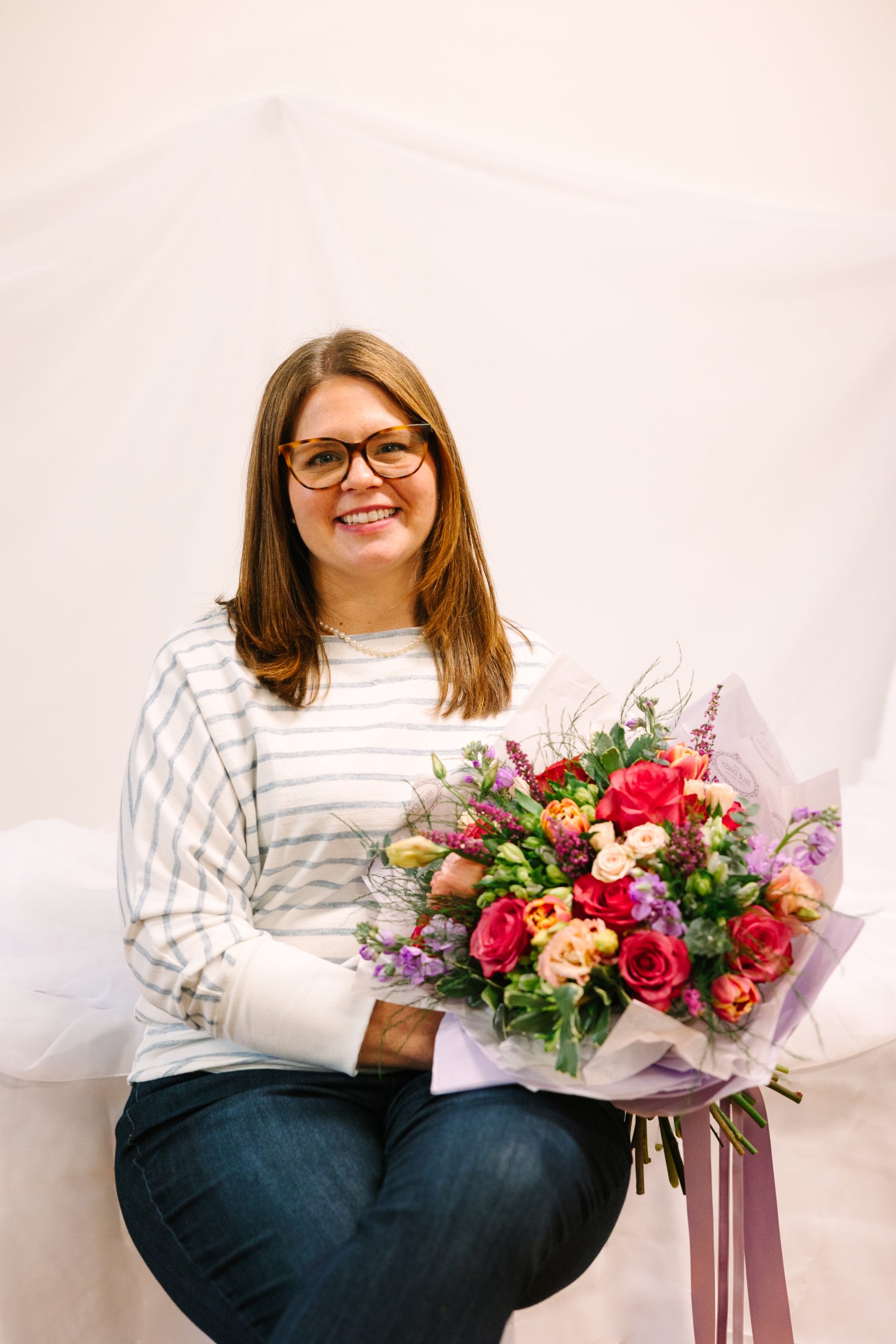 stephanie kirby owner of the blue daisy floral designs